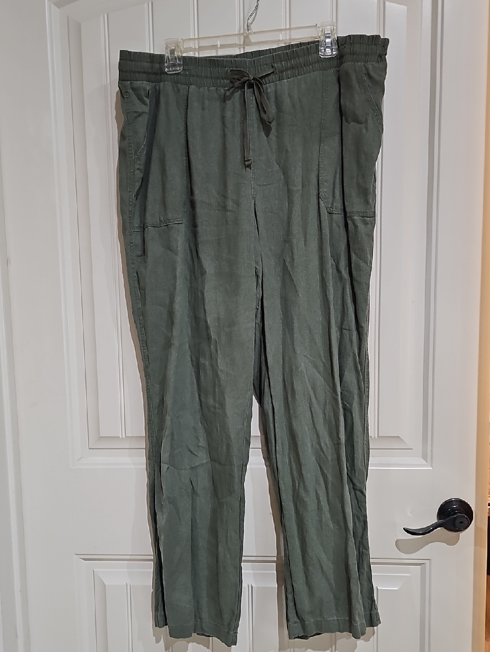 Cato Olive Drawstring Casual Pants